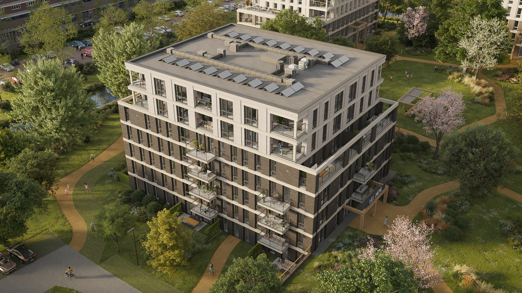 Op deze slide wordt getoond Woningproject Het Diepe.